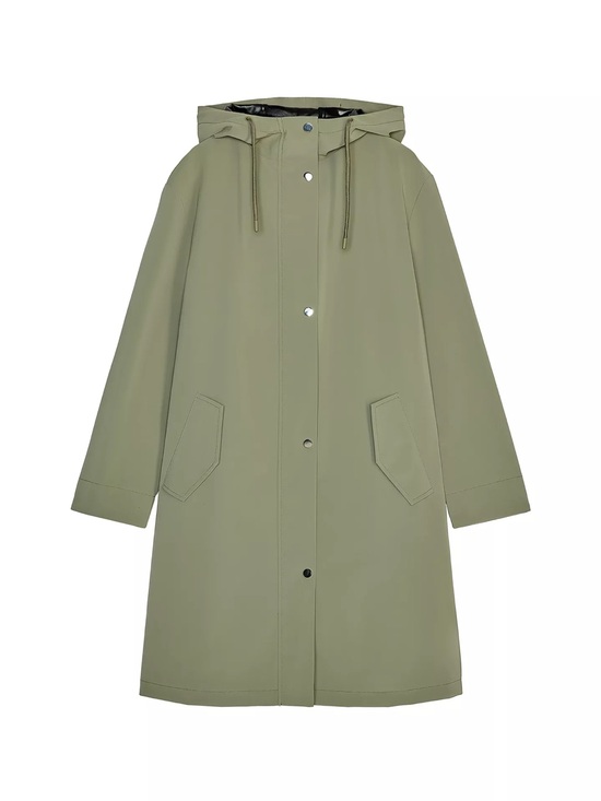 Zara Jackets & Blazers - Zara Olive Green Hooded Raincoat